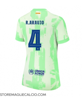 Barcelona Ronald Araujo #4 Maglia Gara Terza Repliche 2024-25 Donna Maniche Corte